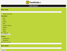 Tablet Screenshot of m.travelguide.cz